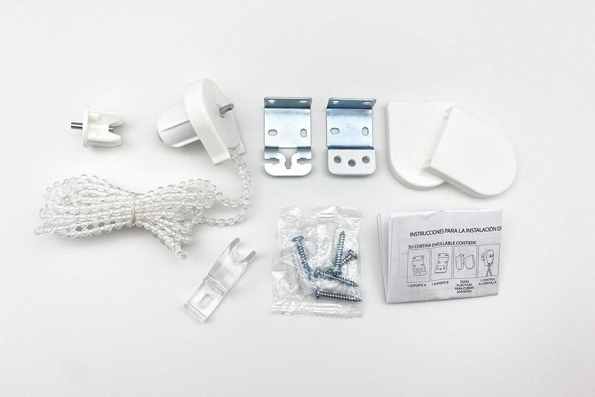 Kit de Accesorios para la instalación de cortina Blackout y Solar Screen