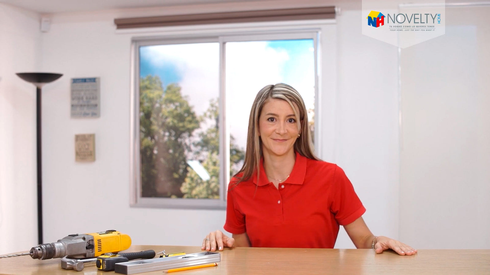 Instalación a PARED de enrollable tela blackout y solar screen