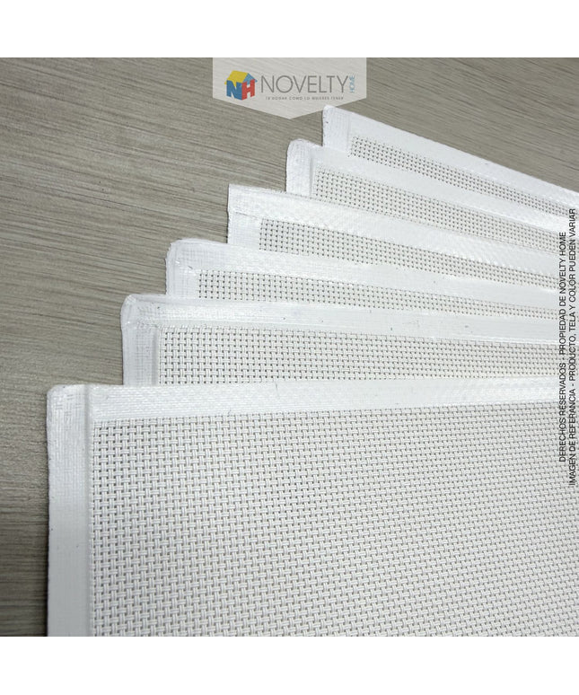 Individuales mesa x 6 unidades Blanco