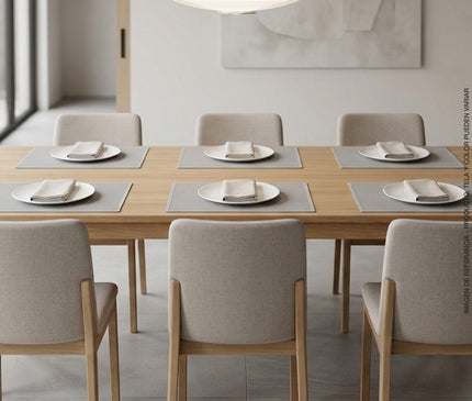 Individuales mesa x 6 unidades Gris