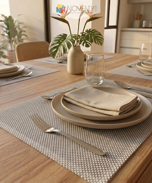 Individuales mesa x 4 unidades Gris