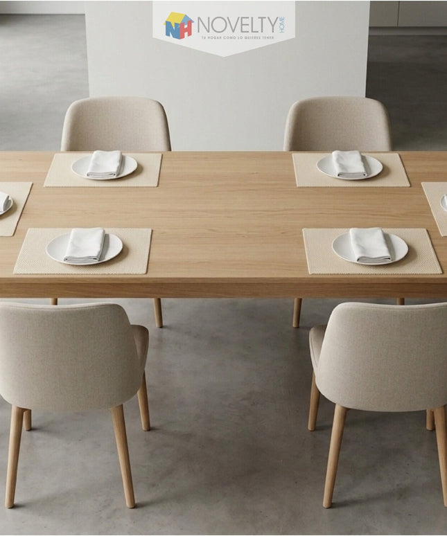 Individuales mesa x 6 unidades Beige