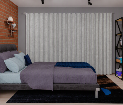 Cortina en Tela Blackout Belluci Gris