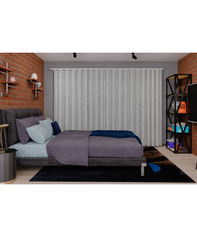 Cortina en Tela Blackout Belluci Gris