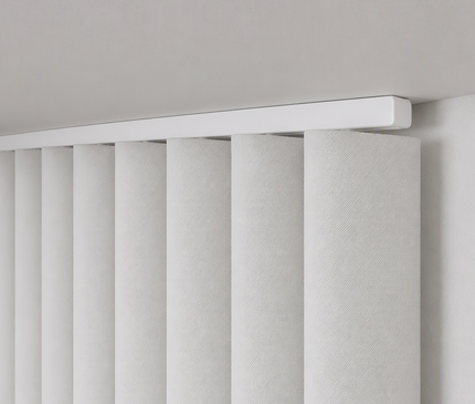 Cortina en Tela Blackout Ondas Basica Blanco