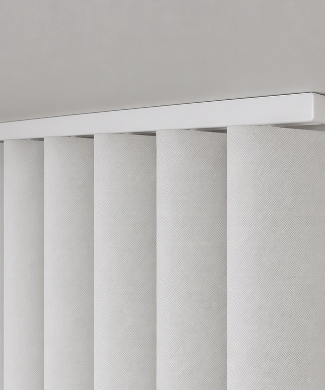Cortina en Tela Blackout Ondas Basica Blanco