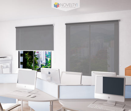 Cortina en Tela Solar Screen Gris Raton (SIN PVC)