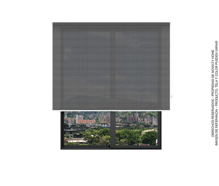 Cortina en Tela Solar Screen Gris Raton (SIN PVC)