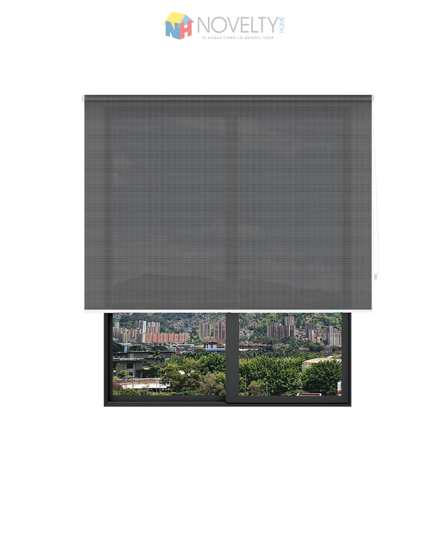 Cortina en Tela Solar Screen Gris Raton (SIN PVC)