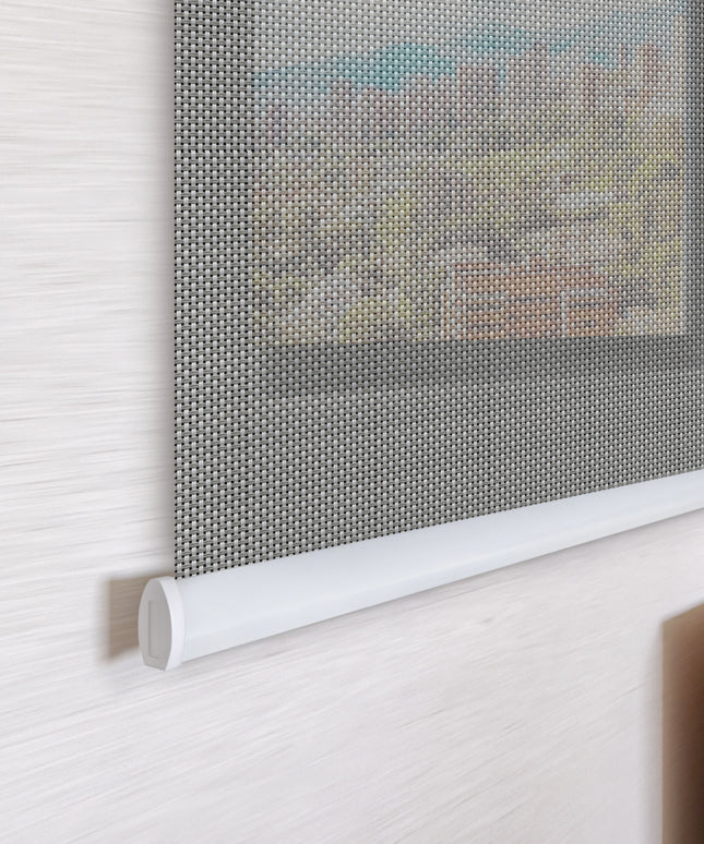Cortina en Tela Solar Screen Gris