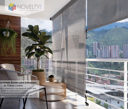 Cortina Enrollable Screen para Exteriores