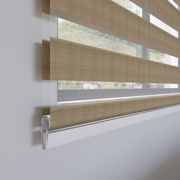 Cortina Sheer Elegance Poliéster Lucero Khaki (Estándar)