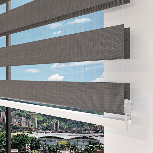 Cortina Sheer Elegance Poliéster Concha Gris (Liquidación)