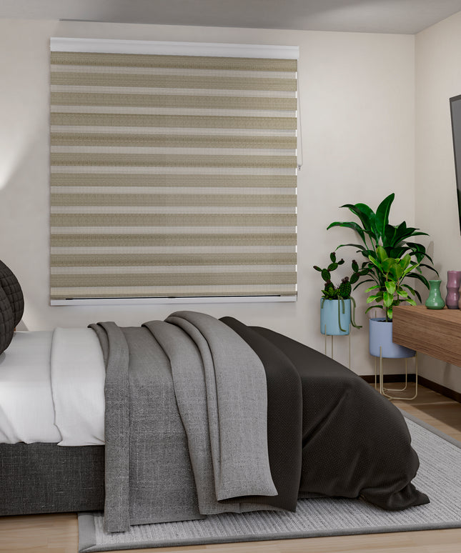 Cortina Sheer Elegance Efecto Blackout Aurora Beige