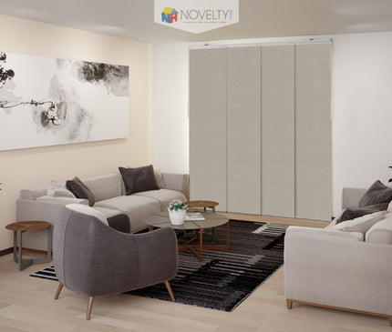 Cortina en Sistema Panel Japonés en Tela Blackout Oliver Camel