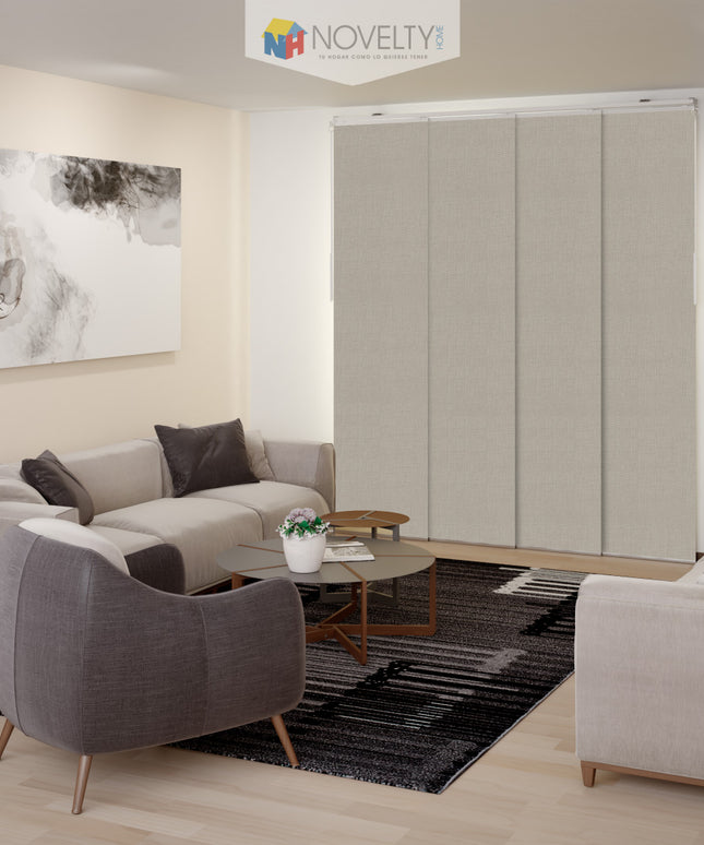 Cortina en Sistema Panel Japonés en Tela Blackout Oliver Camel