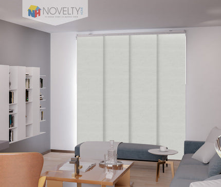 Cortina en Sistema Panel Japonés en Tela Blackout Opal Marfil