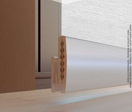 Cortina en Sistema Panel Japonés en Tela Blackout Opal Marfil