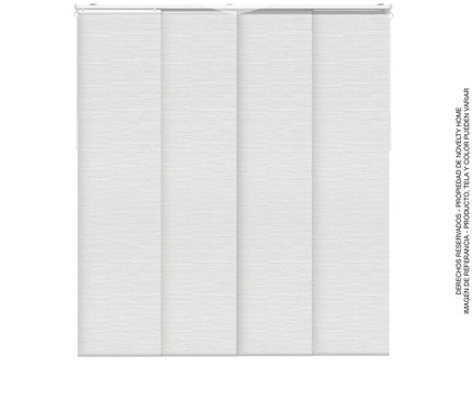 Cortina en Sistema Panel Japonés en Tela Blackout Opal Marfil