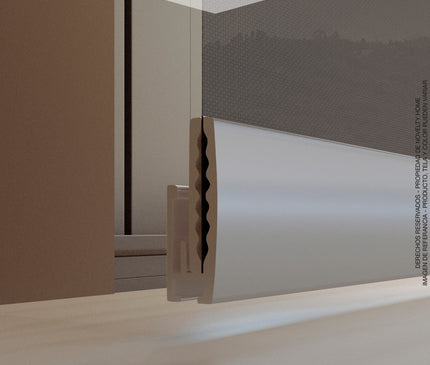 Cortina en Sistema Panel Japonés en Tela Screen Chocolate (SIN PVC)