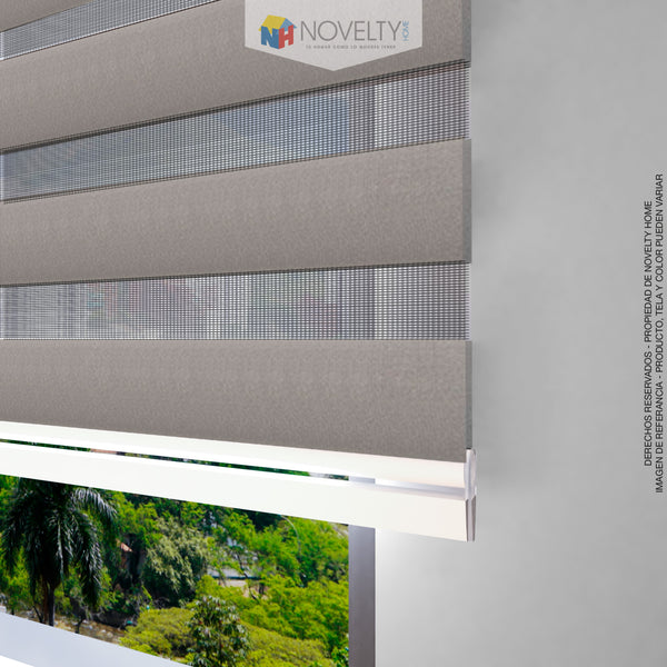 Cortina Sheer Elegance Poliéster Pinel Taupé