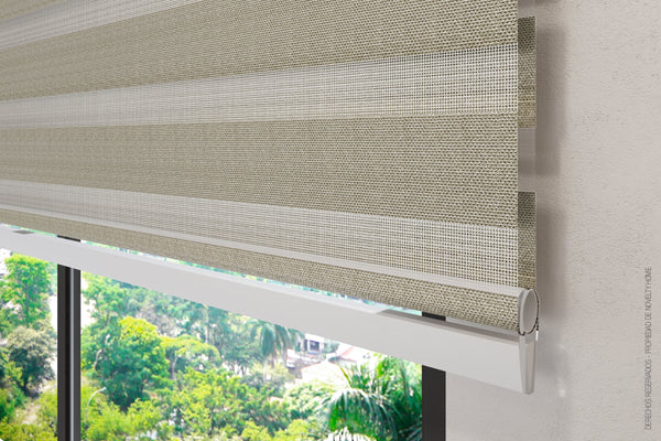 Cortina Sheer Elegance Efecto Blackout Aurora Beige (Liquidación)