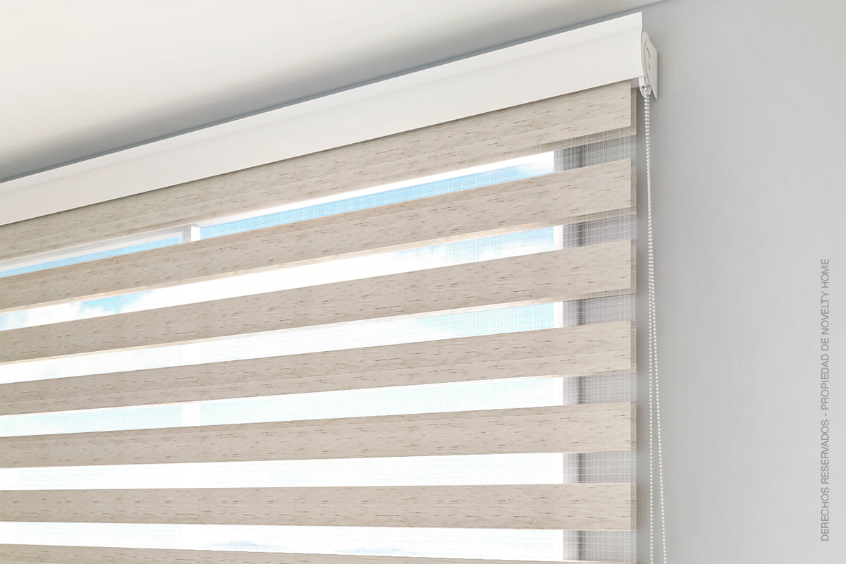 Cortina enrollable Sheer Elegance Beige Jaspe – Novelty Home - Cortinas ...