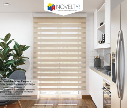 Cortina Sheer Elegance Screen Sahara Beige