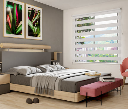 ⁠Cortina Sheer Elegance Sistema ELEMENTAL Galena Negro Jaspe