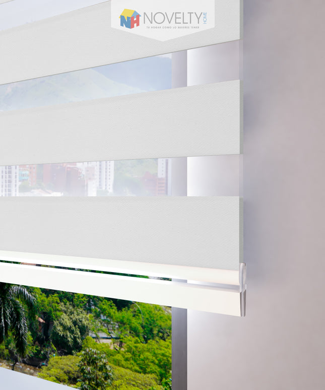 Cortina Sheer Elegance Efecto Blackout Hermes Blanco