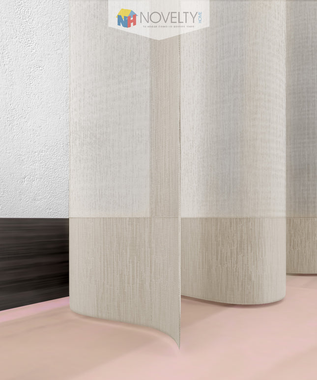 Cortina en Tela Velo Nieve Beige
