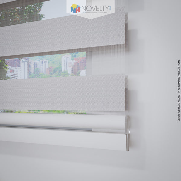 Cortina Sheer Elegance Poliéster Andalucia Blanco (liquidación)