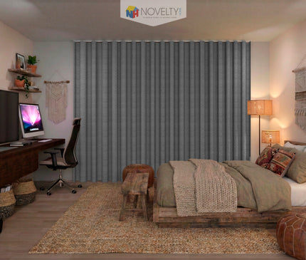 Cortina en Tela Blackout Borgia Gris Grafito