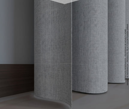 Cortina en Tela Blackout Borgia Gris Grafito