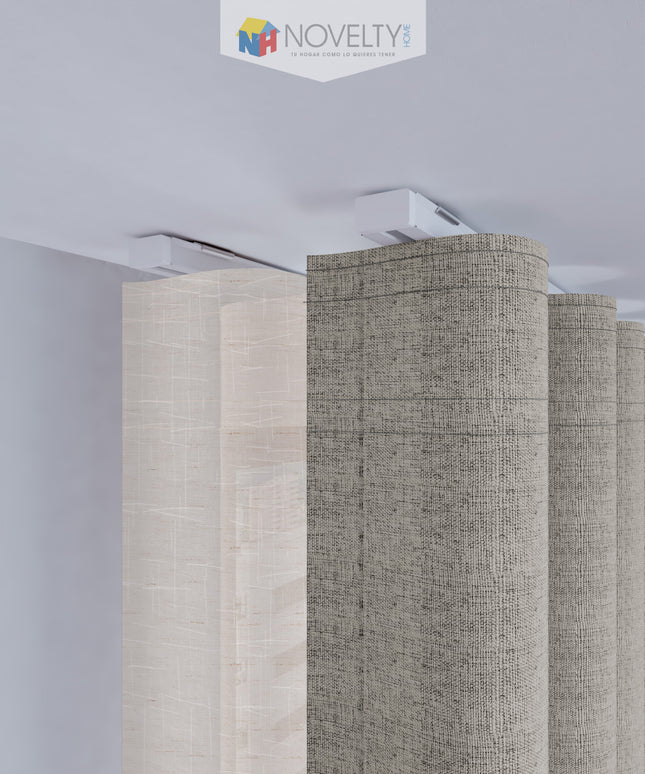 Cortina en Tela Blackout Borgia Taupe