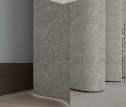 Cortina en Tela Blackout Borgia Taupe