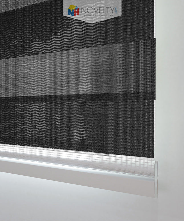 Cortina Sheer Elegance Screen Dunas Negro