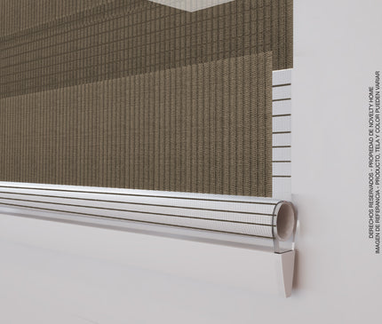 ⁠Cortina Sheer Elegance Sistema ELEMENTAL Capuchino
