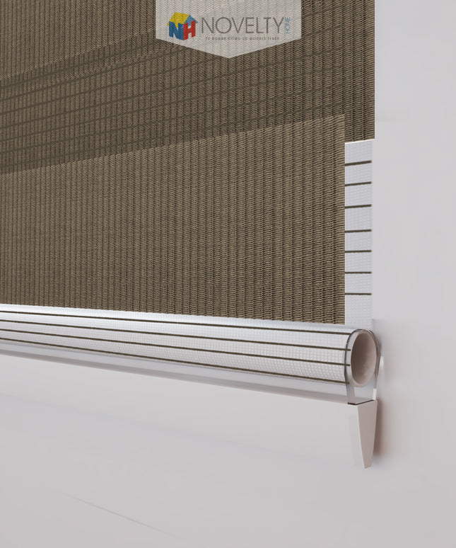 ⁠Cortina Sheer Elegance Sistema ELEMENTAL Capuchino