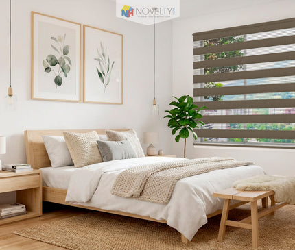 ⁠Cortina Sheer Elegance Sistema ELEMENTAL Capuchino