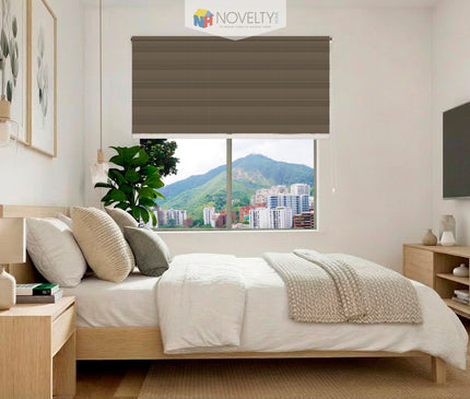 ⁠Cortina Sheer Elegance Sistema ELEMENTAL Capuchino