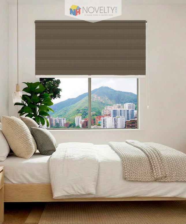 ⁠Cortina Sheer Elegance Sistema ELEMENTAL Capuchino