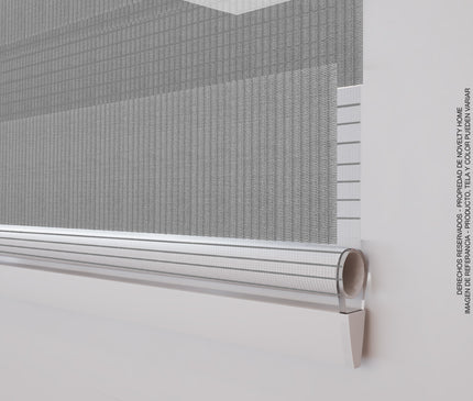 ⁠Cortina Sheer Elegance Sistema ELEMENTAL Coin Gris
