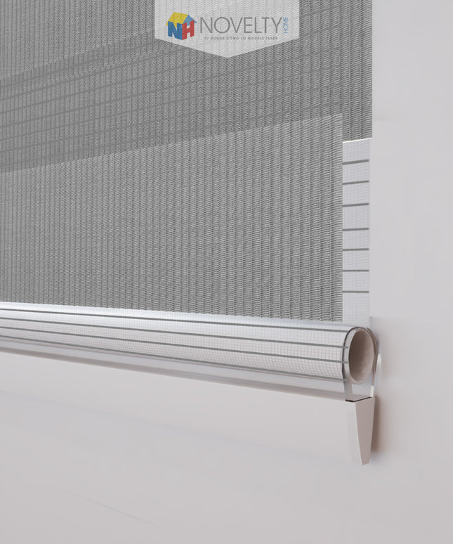 ⁠Cortina Sheer Elegance Sistema ELEMENTAL Coin Gris