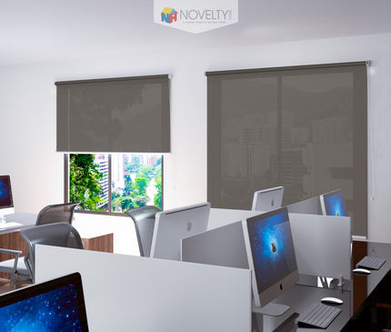 Cortina en Tela Solar Screen Chocolate (SIN PVC)