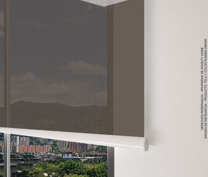 Cortina en Tela Solar Screen Chocolate (SIN PVC)