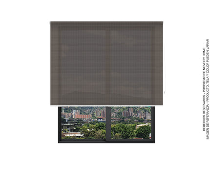 Cortina en Tela Solar Screen Chocolate (SIN PVC)