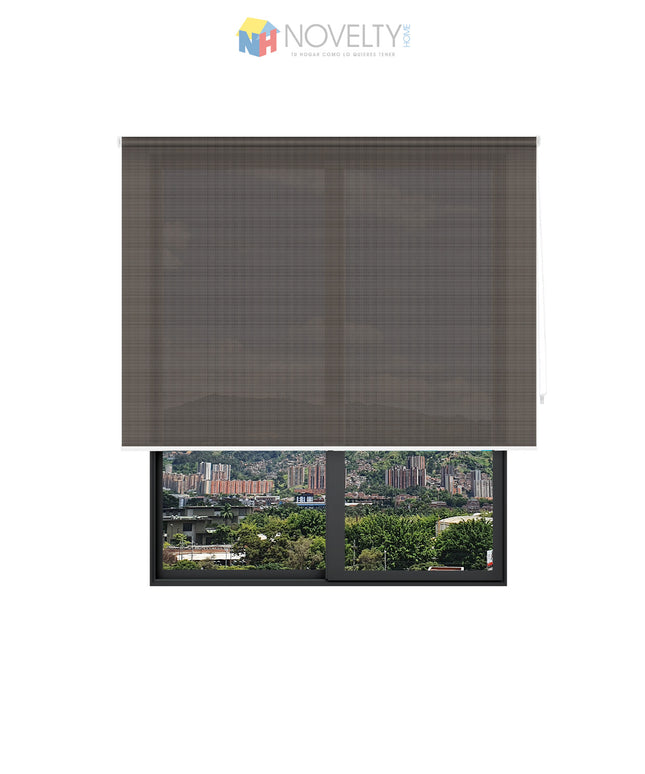 Cortina en Tela Solar Screen Chocolate (SIN PVC)