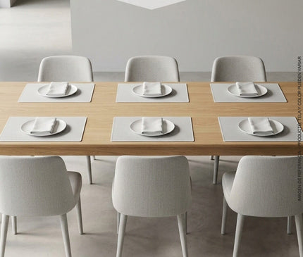 Individuales mesa x 6 unidades Blanco