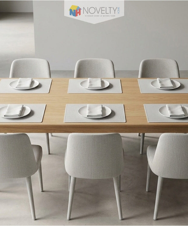 Individuales mesa x 6 unidades Blanco